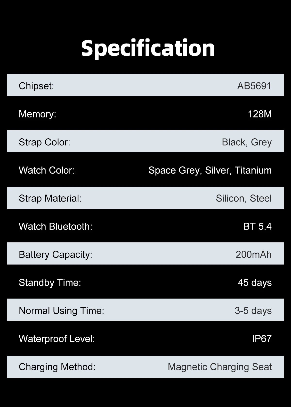 2026 New Smartwatch 1.96 inch Ultra-thin Bluetooth Call Health Monitor IP68 Waterproof 100 Sport Smart Bracelet For  Android iOS