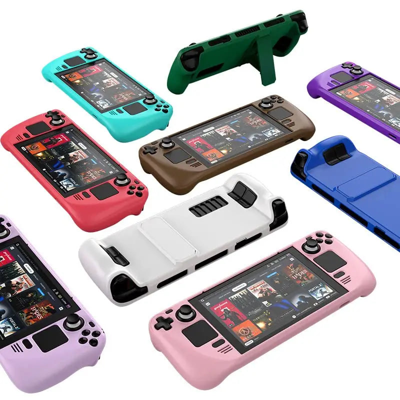 Protective Cover Case for Steam Deck,Controller Colorful Protective Case Hard Shell with Stand
