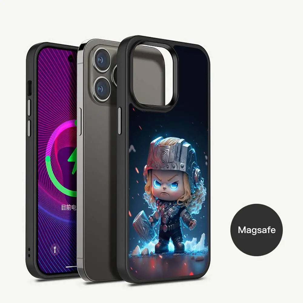 Movie IronMan Phone Case Magnetic Case For iPhone 17 16 14 13 12 11 15 Pro Max Plus For Magsafe Wireless Charge Cover