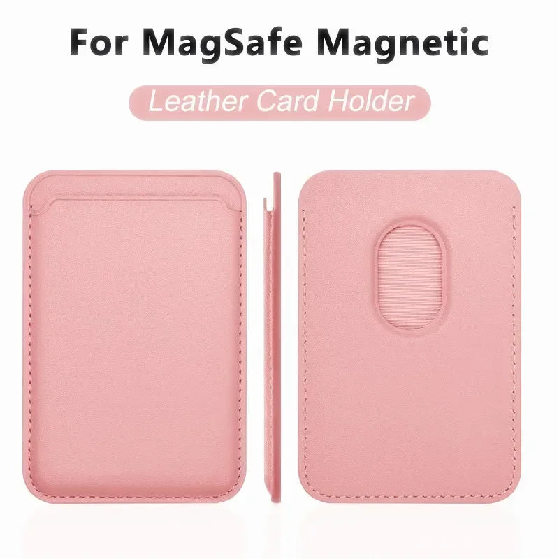For Magsafe Accessories Magnetic Wallet Holder Leather Case For iPhone 13 12 14 15 16 17 Pro Max Card Holder Phone Purse Cover