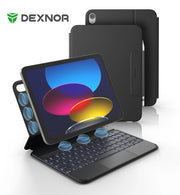 For iPad 11th (A16)/10th Generation Case with Keyboard Ultra-Thin Magnetic Detachable Keyboard Cover MultiTouch Trackpad Backlit