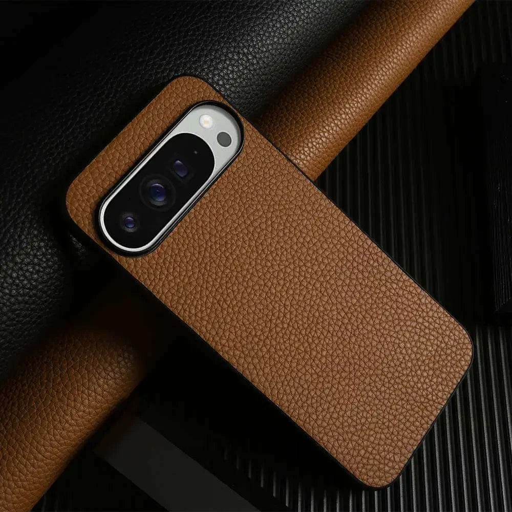 Luxury Pixel 10 Pro Case Business Cowhide Leather Phone Cases For Google pixel9pro 7A 8pro Full Protection Shockproof Back Cover