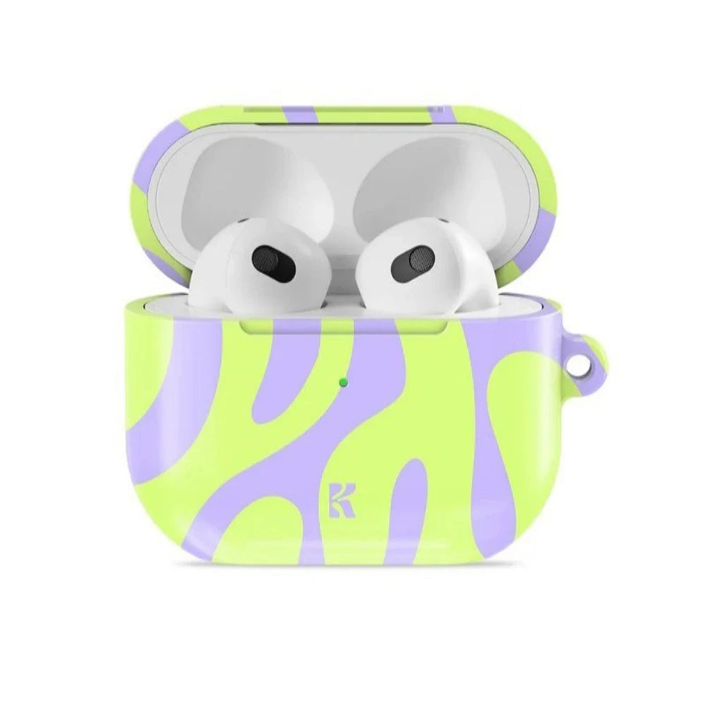 Snow Kitty Savage Idol Shockproof Protective Glossy HD Hard PC Cover Case For AirPods Earphone 1 2 3 Pro Pro2 With Metal Hook