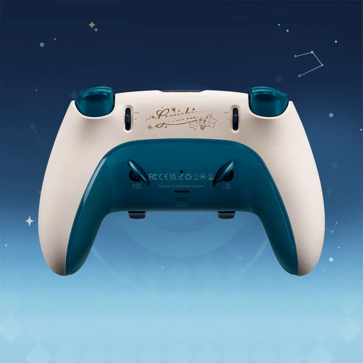 Suitable for PS5 Elite Controller New Design Pattern Modification Shell, Anti Slip Grip - Controller Not Included