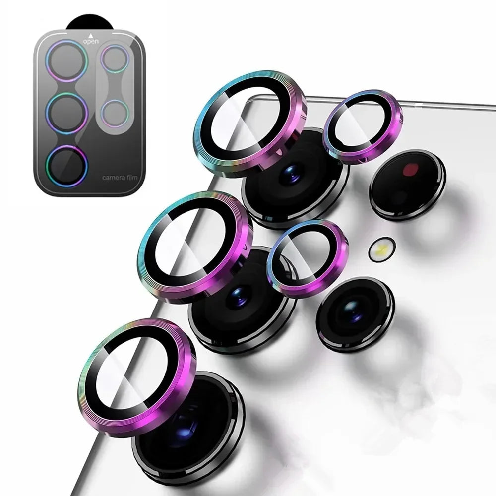 Camera Lens Protetor For Samsung S25 S26 Ultra S24 S23 S22 ultra Case Tempered Glass Film Titanium Alloy Ring Phone Accessories