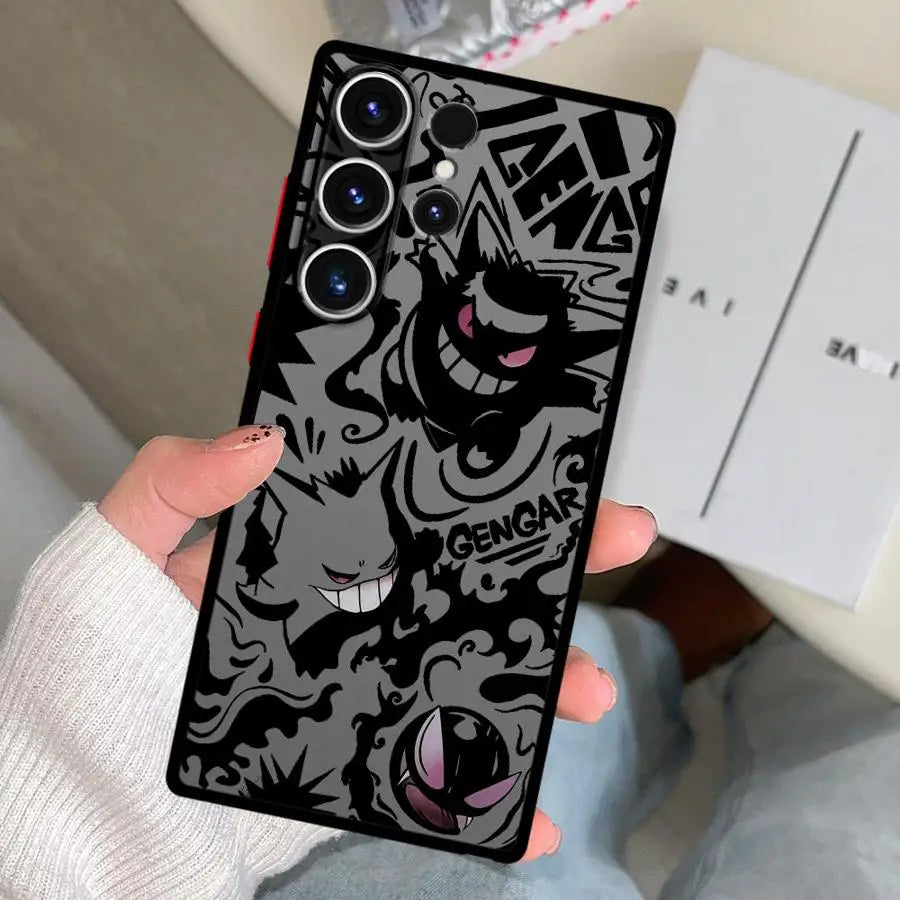 Case for Samsung Galaxy S26 S22 Note 20 Ultra 10+ S21 S24 Plus S25 Ultra S23 FE S20 FE Funda Back Phone Cover Pokemon Gengar