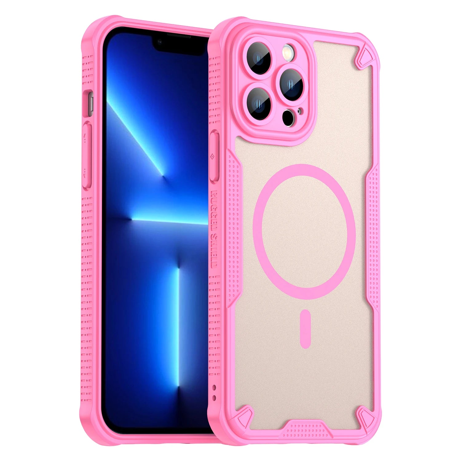 For iPhone 16 Plus Magsafe Wireless Charging Apple 15 Plus Case 15 Pro Translucent iPhone 16 Pro Max Anti-fall Case