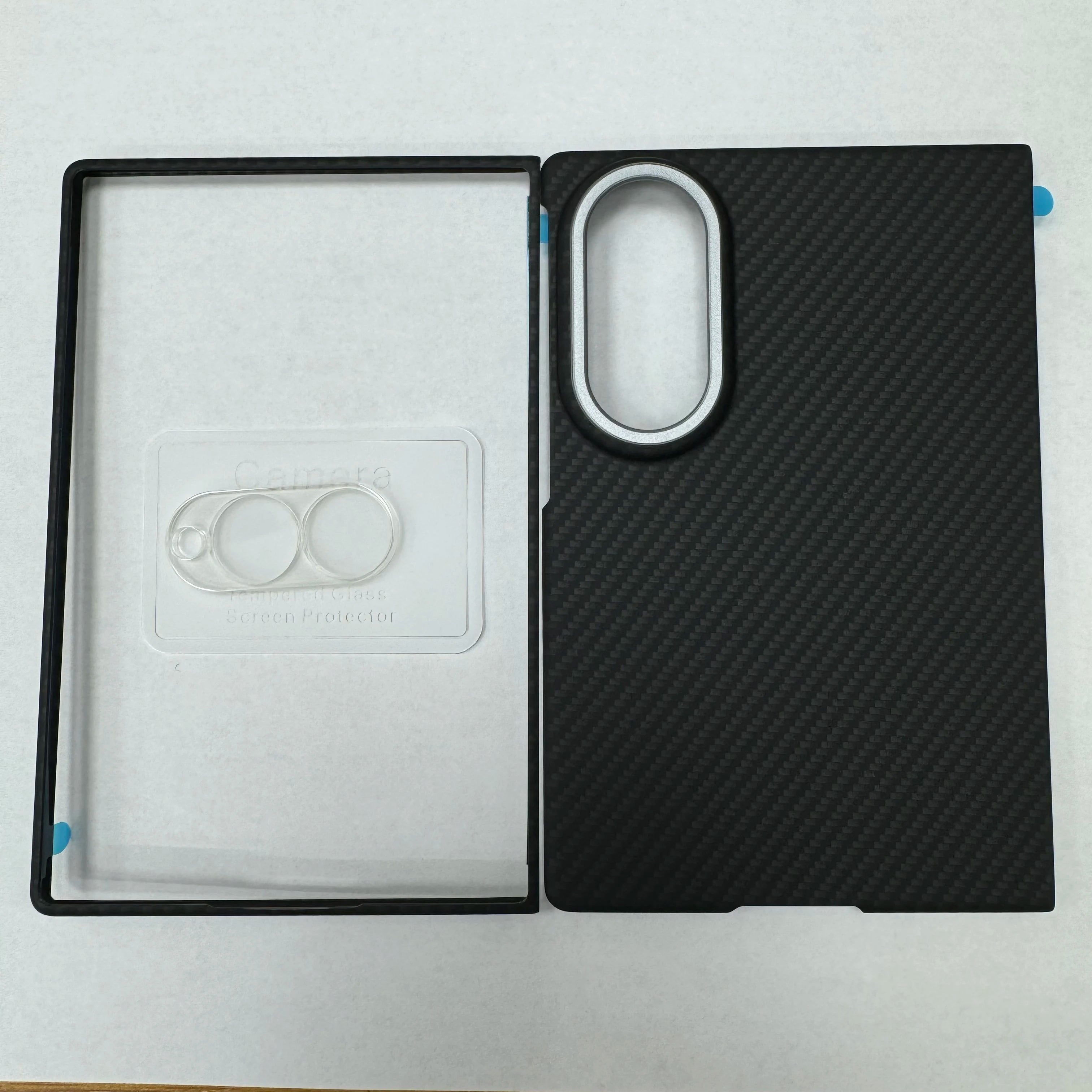 Aramid Carbon Fiber Magnetic Case, Slim Matte Armor Cover for Samsung Galaxy Z Fold 8 wide，With MagSafe Business Protective Case