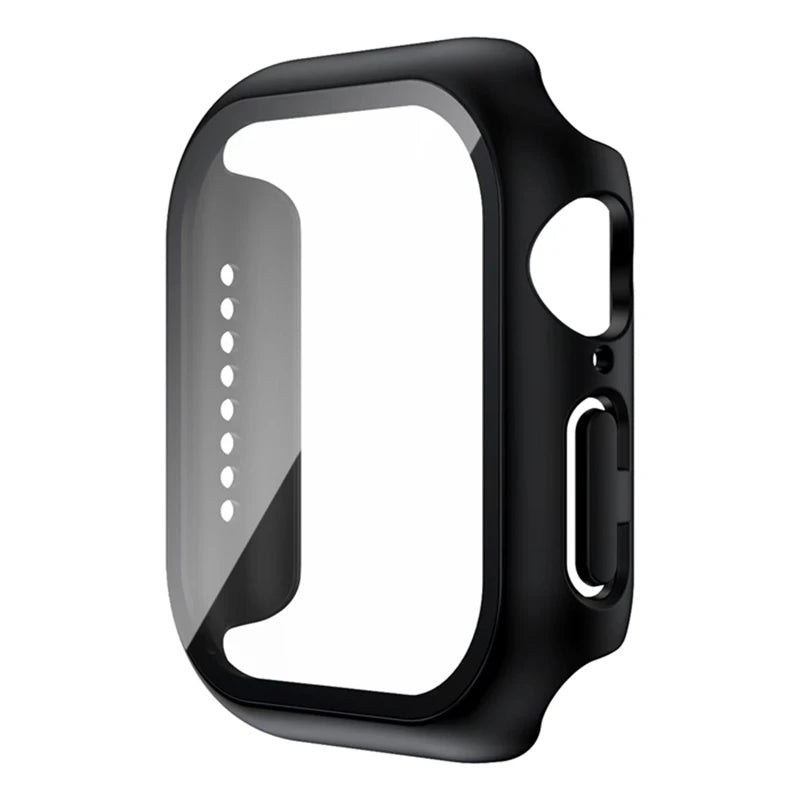 Glass+Cover For Apple Watch case 44mm 40mm 38 42 49mm 41mm 45mm 46mm Accessorie Screen Protector iWatch 11 10 9 8 7 6 SE 5 Ultra