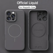 Magnetic Luxury Wireless Charge For Magsafe Phone Cases for iPhone 16 Plus 15 14 13 Pro Max Original Liquid Soft Silicone Cover