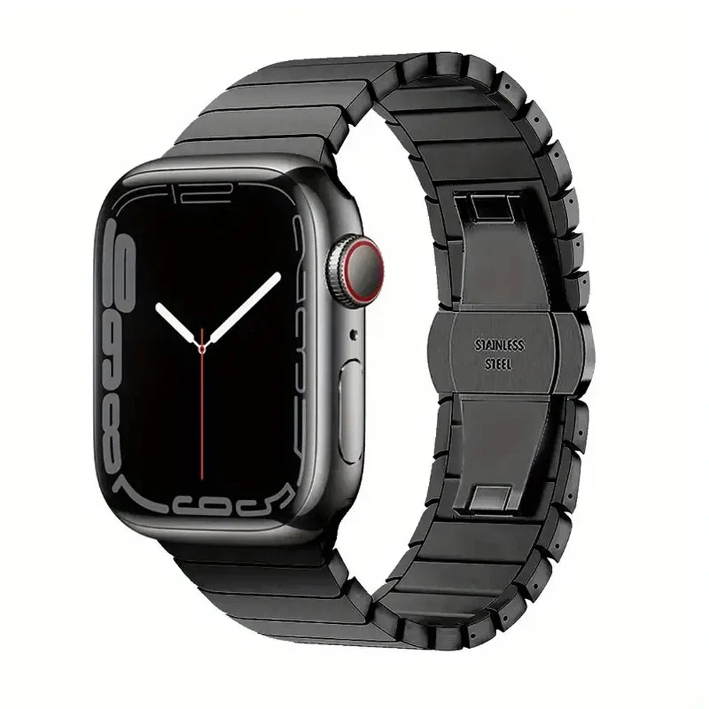 Bracelet Strap For Apple Watch Band 40 46 42 44 45 49mm Stainless Steel Wristband For iWatch Series 12/11/10/9/8/7/6/SE3 Ultra 4