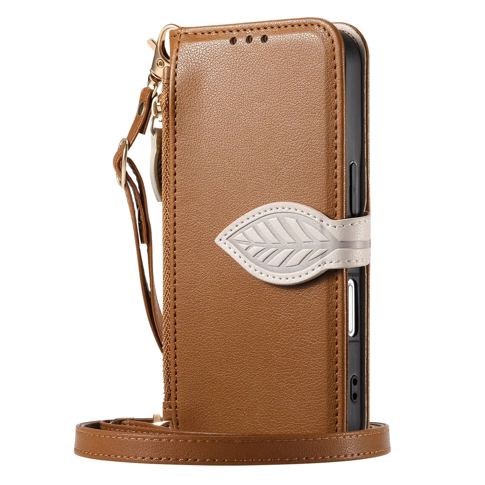 Purse Case for Google Pixel 10 9 Pro XL 10A 9A, Zipper Pocket Phone Protection Cover with Card Slots Holder Wrist Strap Lanyard