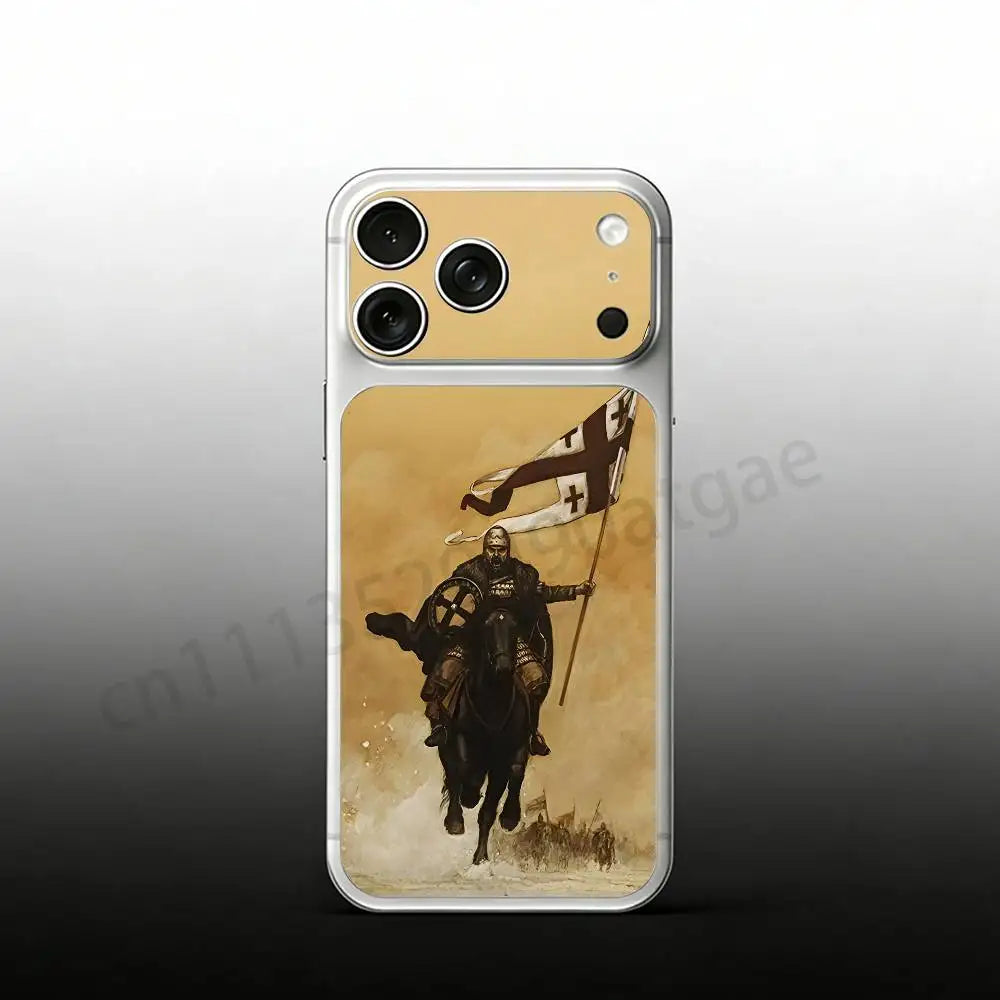 Georgia Flag For iPhone 17Pro/ProMax Battry Back Cover with Camera Decal Skin Rear Protective Sticker Film