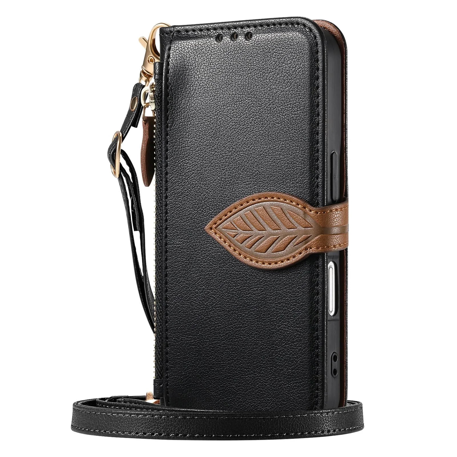 Purse Case for Google Pixel 10 9 Pro XL 10A 9A, Zipper Pocket Phone Protection Cover with Card Slots Holder Wrist Strap Lanyard