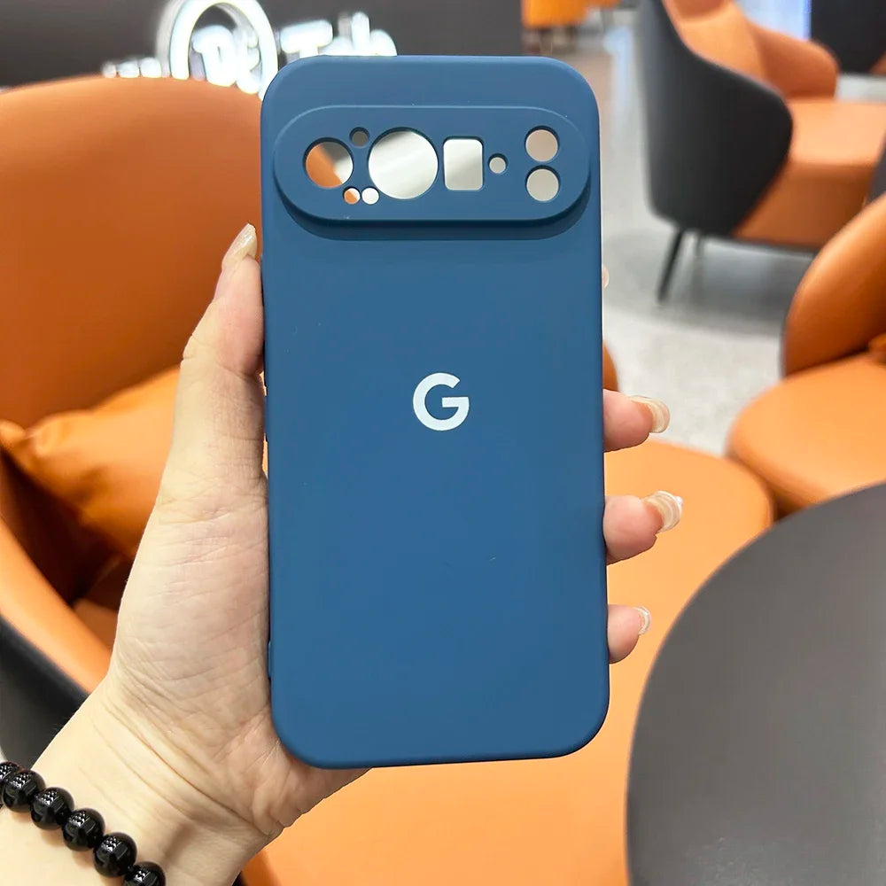 For Google Pixel 10 9 9a 8 8Pro 8a 7 7Pro 7a Case Liquid Silicone Cover for Pixel 9ProXL 6 6Pro 6a 5 5a Shockproof Plain Cover