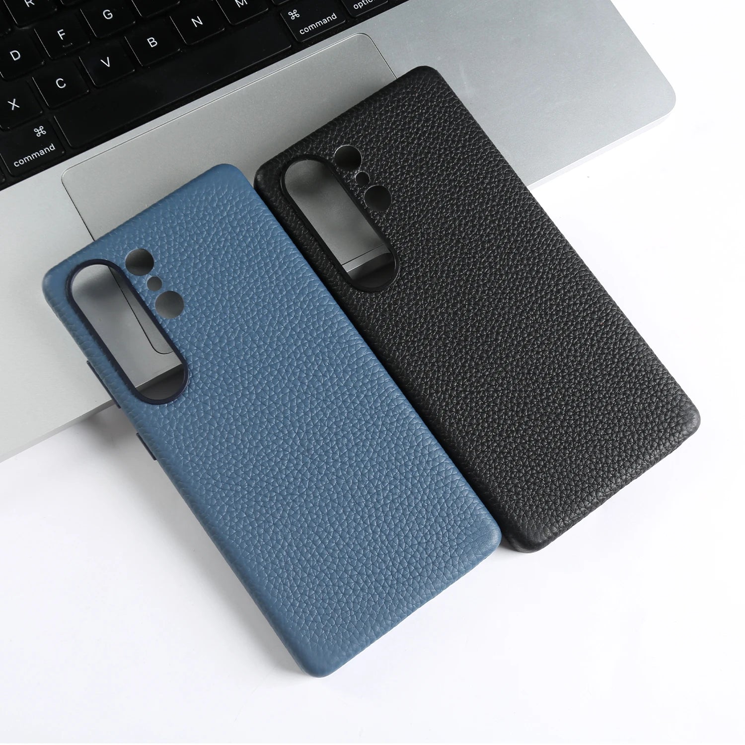 For Magsafe Magnetic Lychee Genuine Leather Case For Samsung Galaxy S26 S25 Plus S24 FE S21 S22 S23 Ultra Back Cover Phone Case