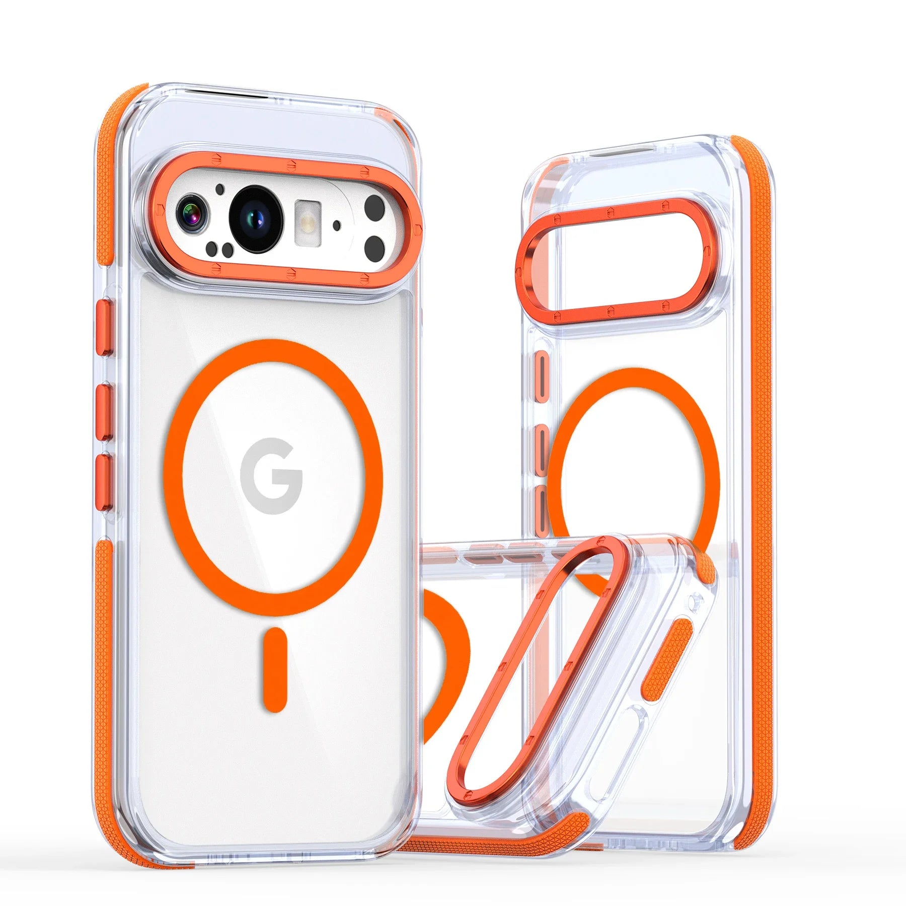 Luxury High Transparent Phone Case For Google Pixel 10 9 Pro XL 10Pro 5G For Magsafe Magnetic Wireless Charging Shockproof Cover