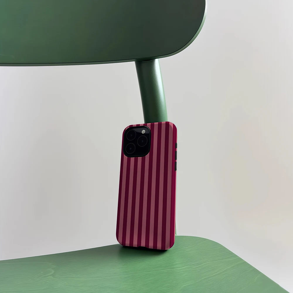 CaseLumi Matte Bumper for Magsafe Case for IPhone 17 16 15 14 Plus 13 Pro Max Shockproof Hard PC Burgundy Hearts Cover