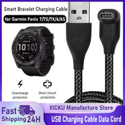 New For Garmin Fenix 7 7S 7X 6 6S 6X 5 5X 5S Vivoactive 3 Forerunner 945 935 245 Instinct 2 USB Charging Cable Data Cord Charger