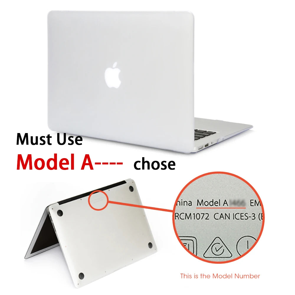 Matte Laptop Case For Macbook Air 13 A3240,A3113,A1466,Pro A1708 A2338, MacBook Air15 A2941,Pro A1707,16 A2141,Laptop Cover Case