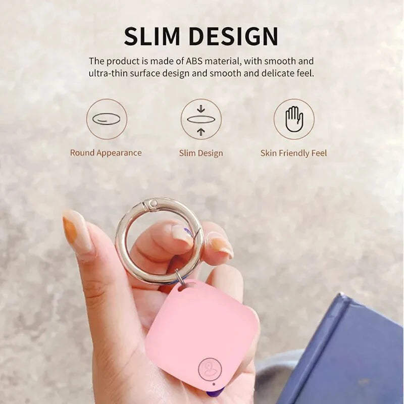 Mini GPS Tracker Anti-Lost Alarm Reminder Travel Luggage Finder Gear For Daily Item Finding Locator Tag Key Wallet Bag Finder