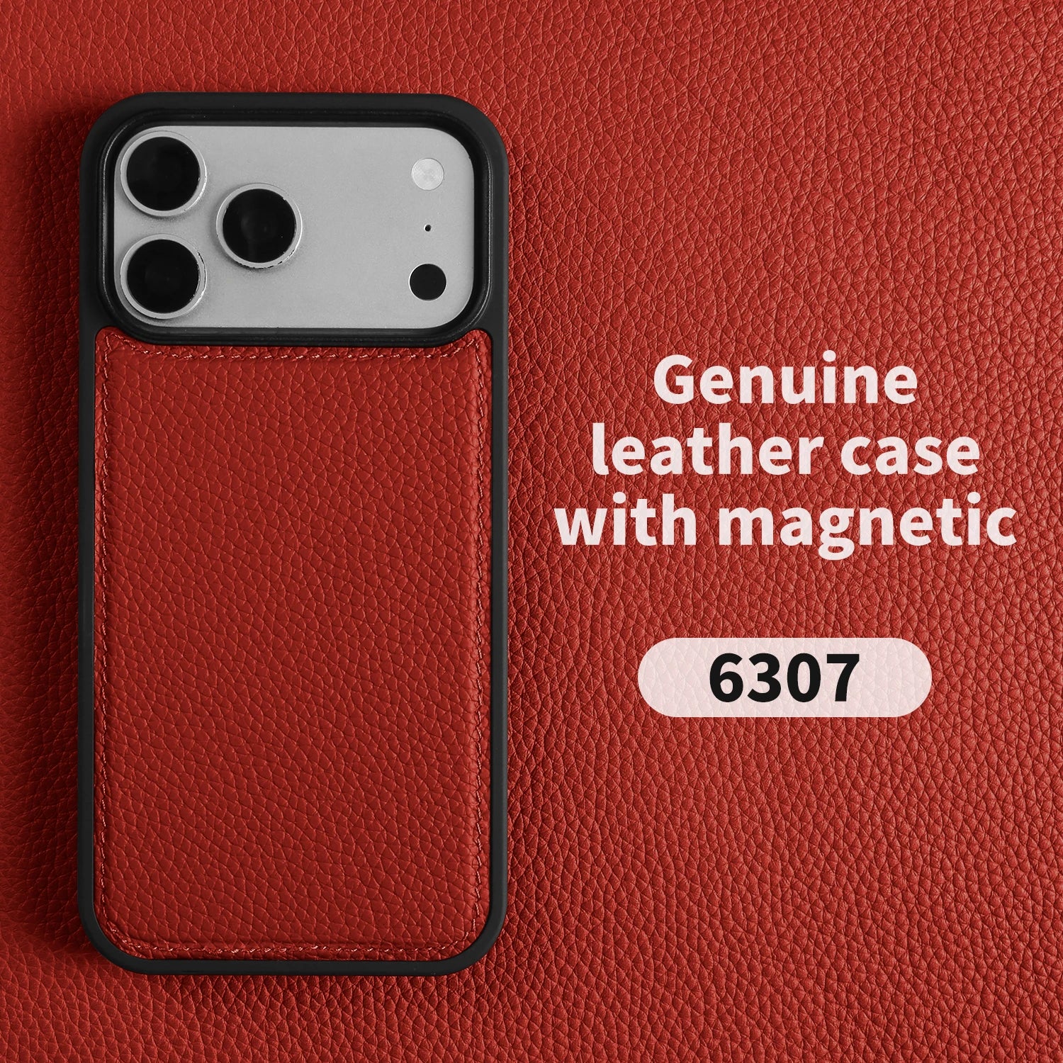 Premium Lychee Genuine Leather Case For iphone 17 Pro Max 17e 16e Air 14 13 12 11 15 16 Pro Max Phone Back Cover Case Coque Capa