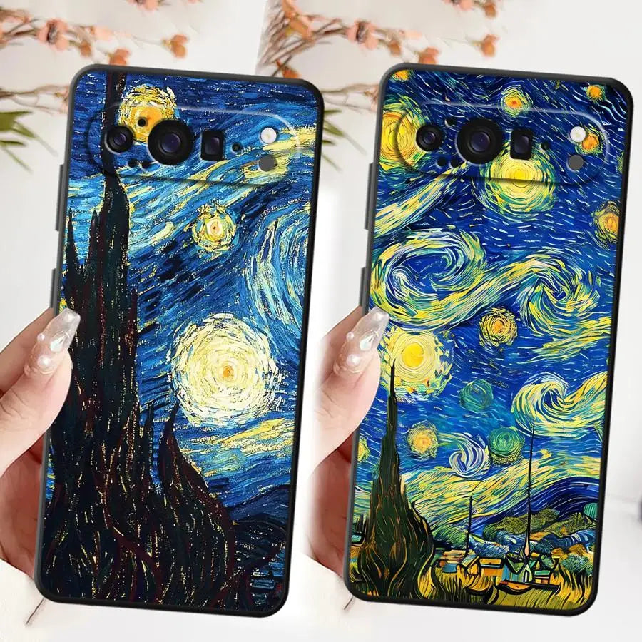 Funda Phone Cover Case for Google Pixel 7a 9a 8a 10 9 Pro XL 6 7 8 Pro 6a Van Gogh's Starry Sky