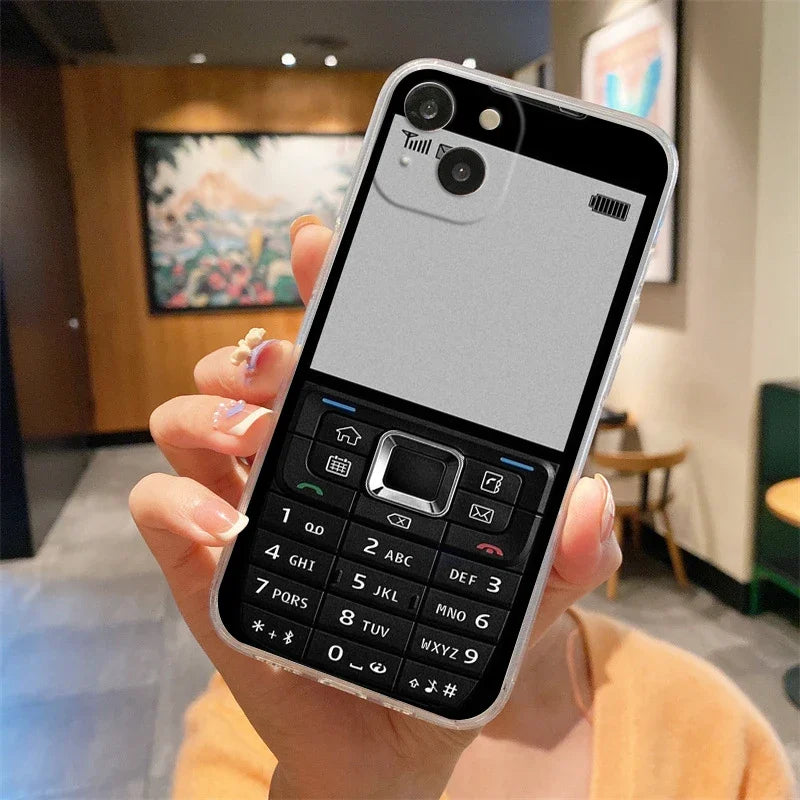 Gameboy Boy Game Model Phone Case For iPhone 17 16 15 11 12 14 13 Pro Max Mini X XS XR 7 Plus 17E Air Shockproof Silicone Cover