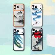 By The Mountainside   For iPhone 17pro,17pro max Carmere and Back Cover Decal Wrap Skin Colorful Rear Protective Sticker Film