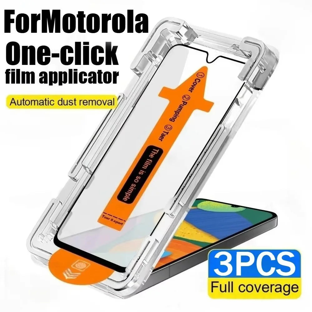 1-3Pcs For Motorola Edge 70 Edge 60 Fusion 50 Pro Auto Install HD Full Screen Glass Protector Moto G87 G86 G85 G75 G55 G35 G15