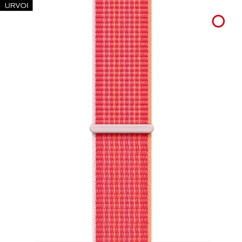 URVOI Sport Loop for Apple Watch Ultra 4 3 2 Series 12 11 10 9 SE3 Nylon Strap for iWatch Sport Band Hook&Loop Fastener 46 49mm