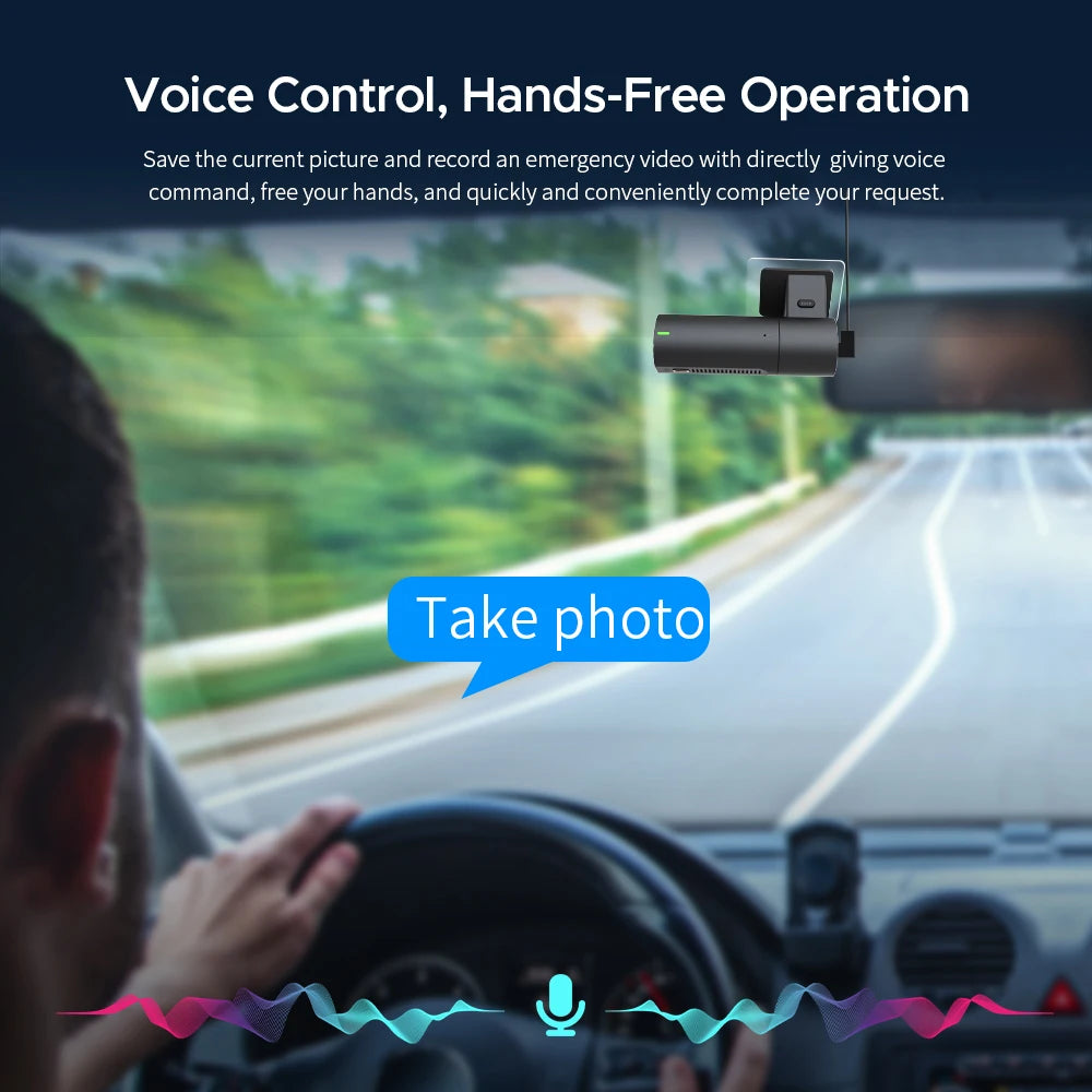 KAWA Dash cam Video Recorder D6 3K Car Camera, Car DVR Voice Control Dash AUTO Camera,Night Vision Dashcam 2025 New