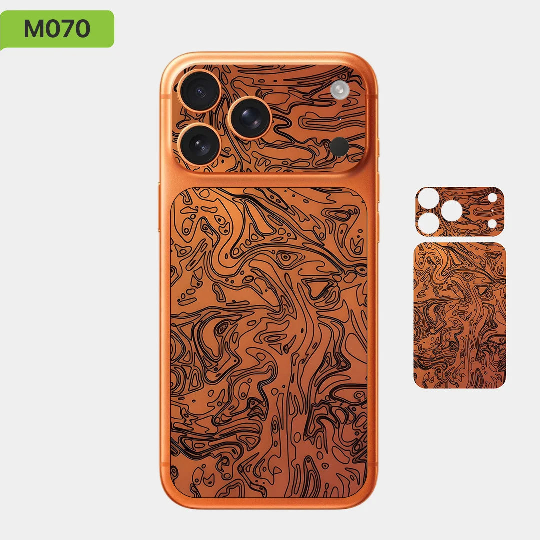 For Apple iPhone 17 Pro 17 Pro Max Full Back Cover Decal Wrap Skin Colorful Rear Protective Sticker Film