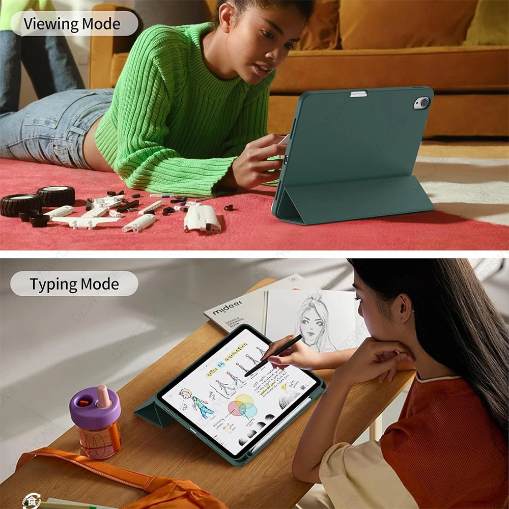 Case for iPad Air 11 M4/M3/M2 (2026/2025/2024), iPad Air 5/4 (2022/2020 5th/4th Generation 10.9-Inch), with Pencil Holder Cover