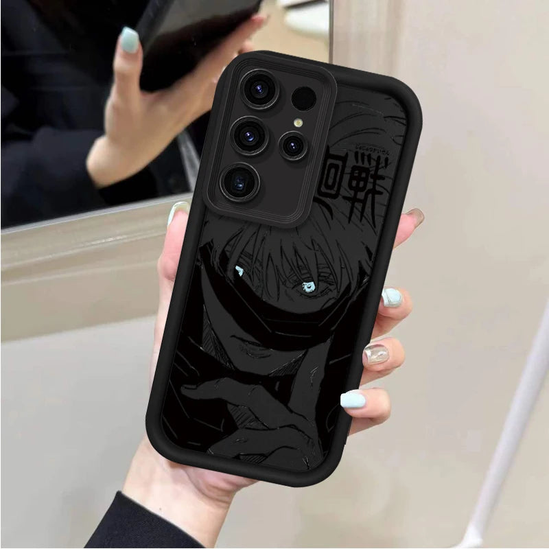 Anime Jujutsu Kaisen Phone Case for Samsung Galaxy S24 S25 S23 Ultra S22 S21 Plus FE A36 A56 A26 A16 A06 A15 A25 A35 A55 5G Enit