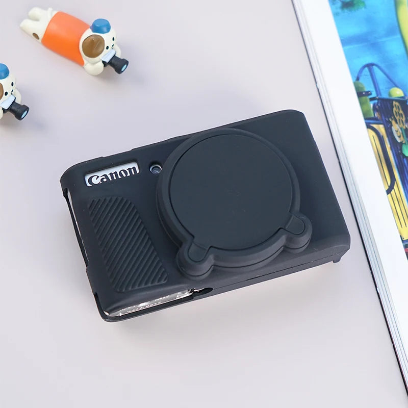 Camera Silicone Case for Canon SX730 SX740 Soft Silicone Protector Camera Cover Case Full Body Bag Baseplate Dustproof Waterprof