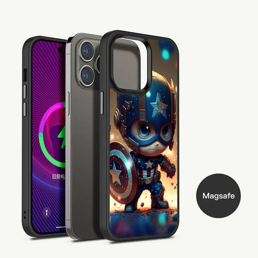 Movie IronMan Phone Case Magnetic Case For iPhone 17 16 14 13 12 11 15 Pro Max Plus For Magsafe Wireless Charge Cover