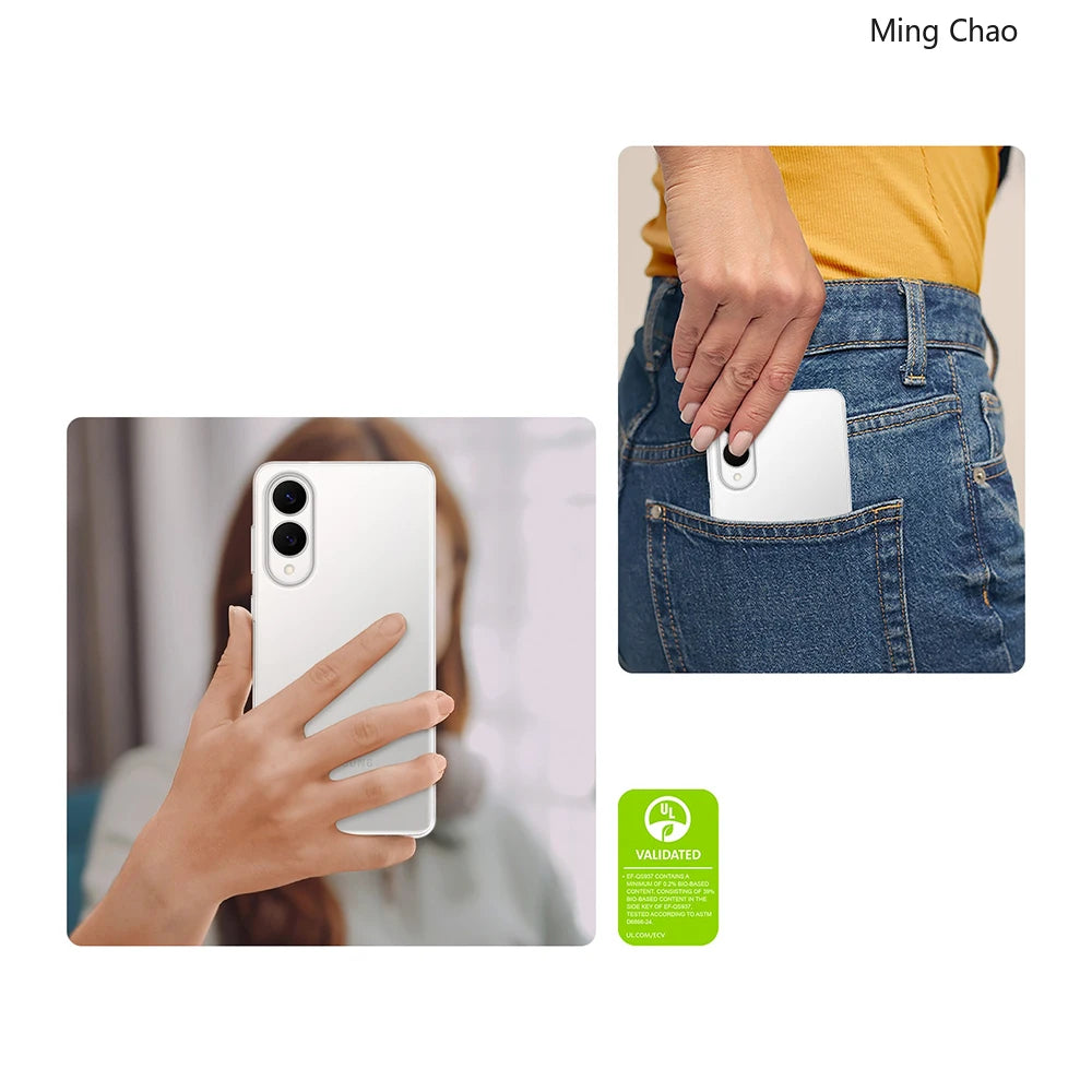 For Samsung S25 Edge Case Original S25 Edge Transparent Protective Case Ultra-Thin Shockproof Genuine EF-QS937