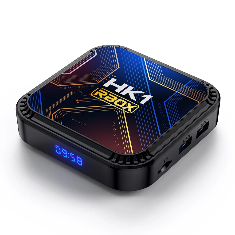 Android 13.0 RK3528 Quad Core 8K HDR 100M LAN Dual Wifi 2.4G 5G BT4.0 Game Stick Media Player Smart TV Box HK1 RBOX K8S