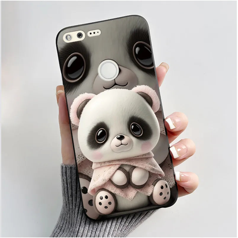 For Google Pixel 1 Soft Silicone Black Case For Google Pixel 1XL Elegant Style New Design Pattern Snow Mountain Casing