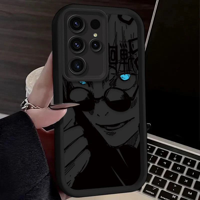 Anime Jujutsu Kaisen Phone Case for Samsung Galaxy S24 S25 S23 Ultra S22 S21 Plus FE A36 A56 A26 A16 A06 A15 A25 A35 A55 5G Enit