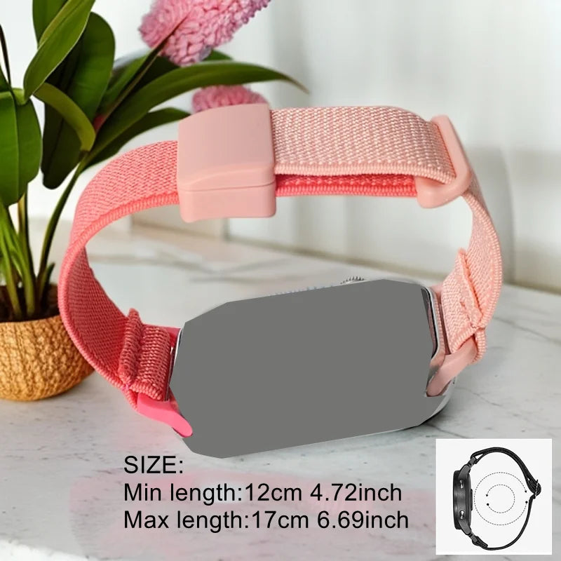 Nylon Elastic Loop For Kids Apple Watch Bands 38/40/41mm 42/44/45mm for Girls Boys Magentic Strap For Apple Watch Series9 8 7 6