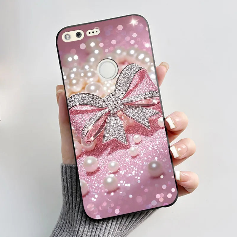 For Google Pixel 1 Case Aesthetic Cute Cat Shockproof Silicone TPU Soft Back Cover for Google Pixel 1 Pixel1 XL Phone Case Coque