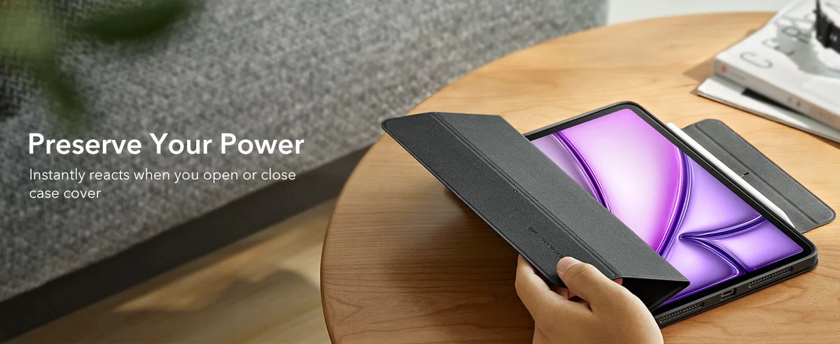 ESR for iPad Air 11 Inch Case M4/M3/M2 (2026/2025/2024) Powerful Magnetic Cover for iPad Air 5th/4th Gen (2022/2020)Auto Wake