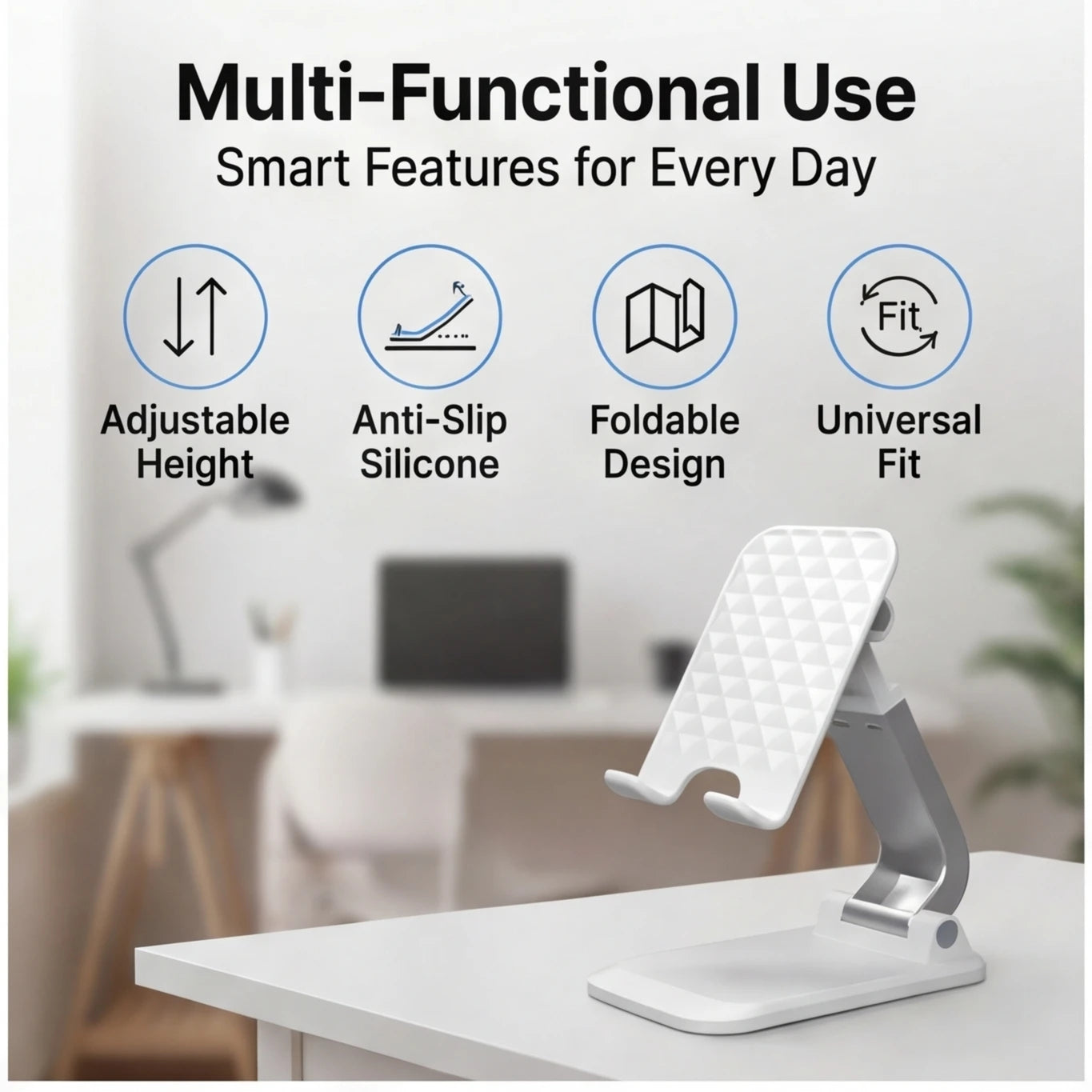 Desk Mobile Phone Holder Stand for iPhone iPad Xiaomi Adjustable Desktop Tablet Holder Universal Table Cell Phone Stand