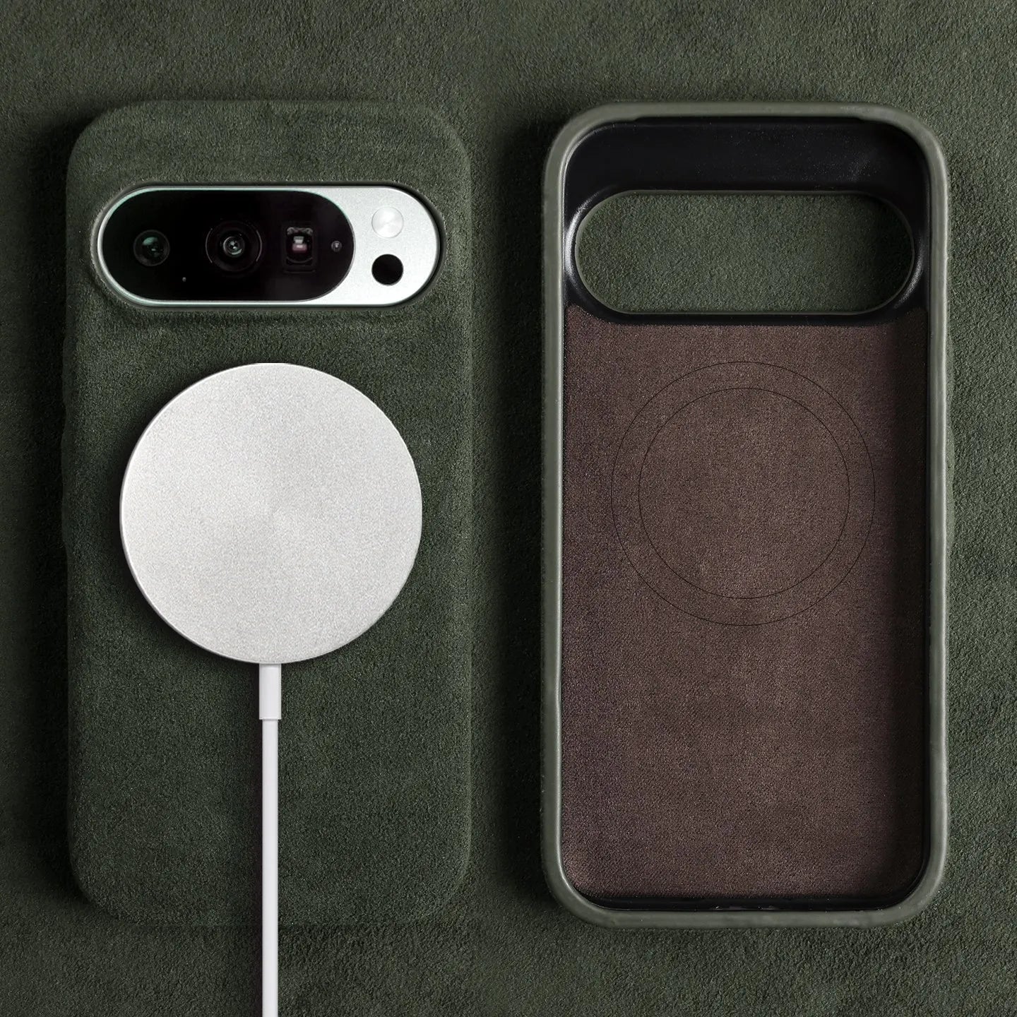 Luxury Magnetic For Google Pixel 10 Pro 9pro 8pro 7pro For ALCANTARA Back Case Artificial Leather Supercar Suede Phone Cover