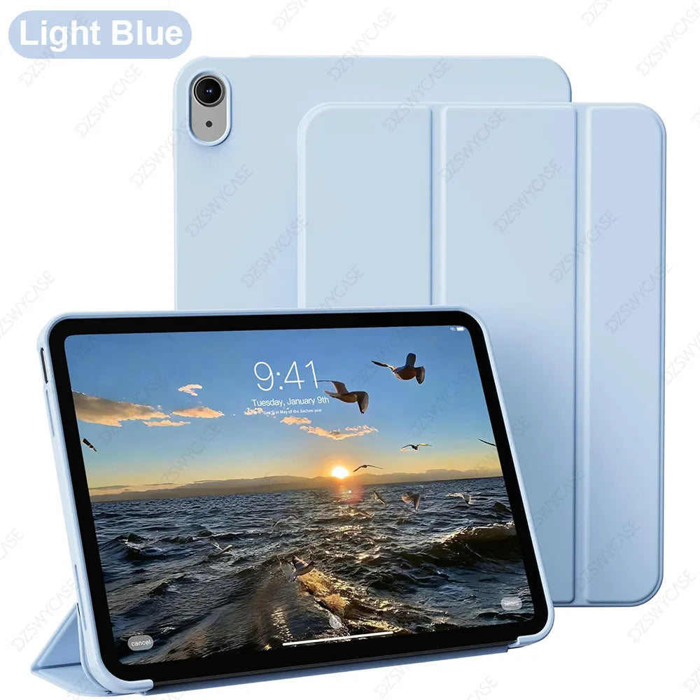 Case for iPad 11th (A16) 11 Inch 2025/10th Gen 10.9 Inch 2022, Support Auto Wake/Sleep, Trifold Stand Cover, with Soft TPU Back
