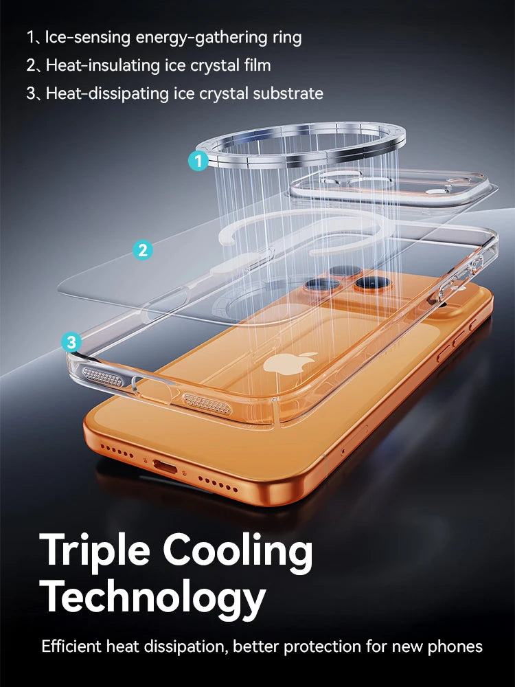 Joyroom Magnetic Case For iPhone 17 16 Pro Max Case Anti Yellow Transparent Cover For iPhone 17 Pro Wireless Charger Thin Cover