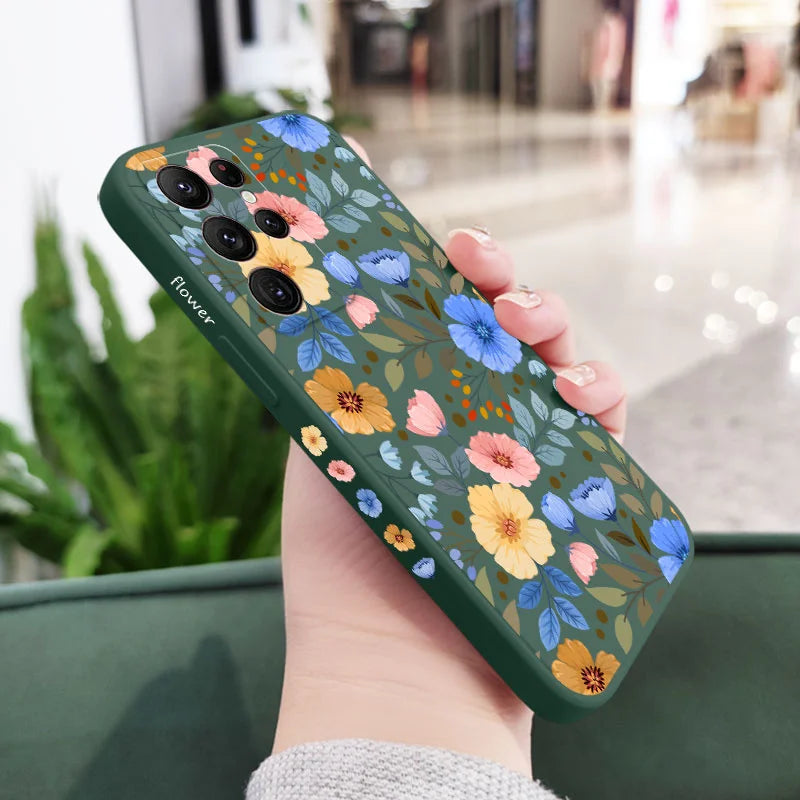 Miss Pattern Phone Case For Samsung Galaxy S25 S24 S23 S22 S21 S20 Ultra Plus FE S10 S9 S10E Note 20 Ultra 10 9 Plus Cover