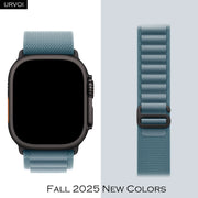 URVOI Alpine Loop for Apple Watch Ultra 4 3 2 Band Series 12 11 10 SE Black G-Hook Closure Woven Strap Polyester for iWatch 49mm